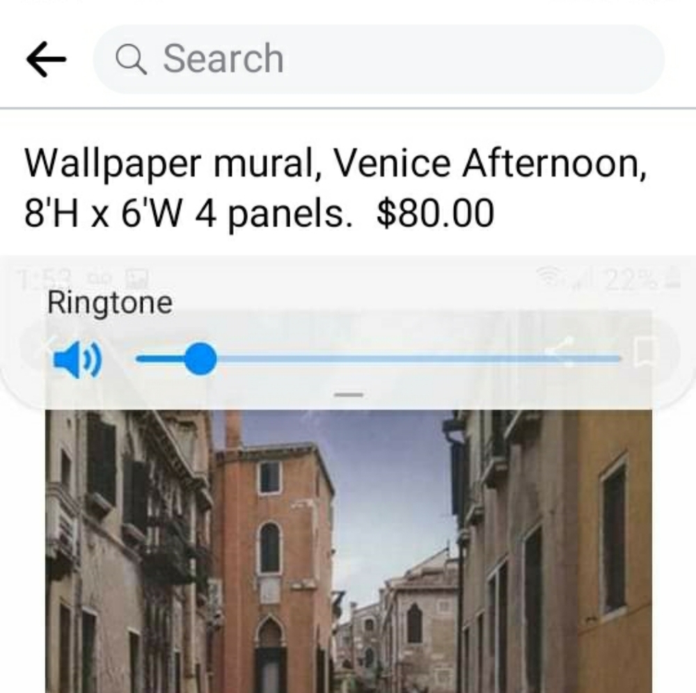 Roll of Wallpaper mural